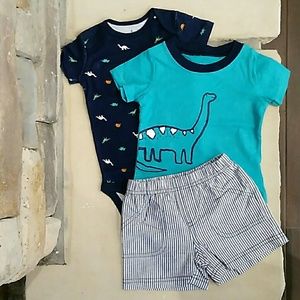 Boys dinosaur 3 piece set